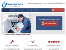 Tablet Screenshot of emergencyplumberdenver.net